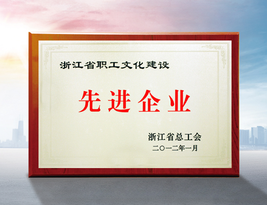 浙江省職工文化建設(shè)先進(jìn)企業(yè)